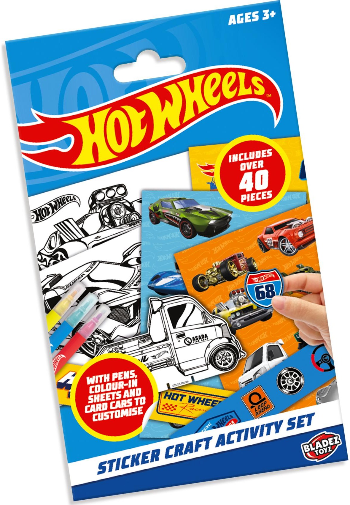 HOT WHEELS Lipdukų veiklos rinkinys Pegasas