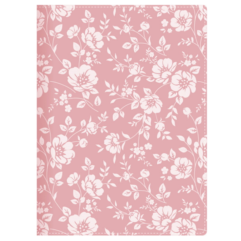 Darbo knyga SPIREX A5 2023, puslapis dienai, white flowers Pegasas