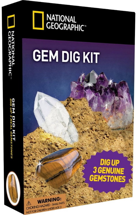 HIDEOUT DAC National Geographic おまけ付 Kasinėjimo rinkinys NATIONAL GEOGRAPHIC Gemstone Dig Kit
