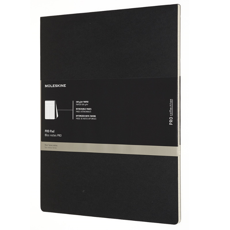 Bloknotas Moleskine PRO PAD, 28x22 cm, 96 l., Black Pegasas